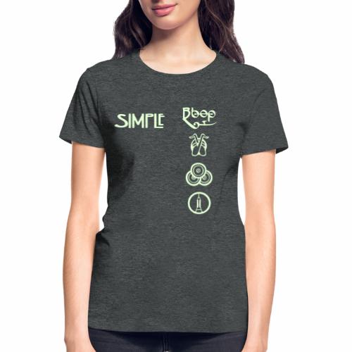 simplesymbolsvert - Gildan Ultra Cotton Ladies T-Shirt