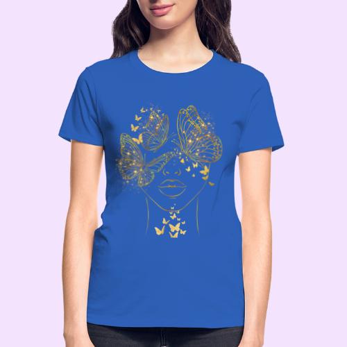 Queen Of Butterflies - Goddess Design - Gildan Ultra Cotton Ladies T-Shirt