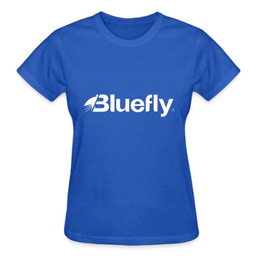 Bluefly Logotype - White - Gildan Ultra Cotton Ladies T-Shirt