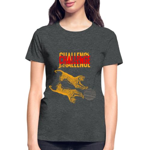 Double tiger fashion, jungle feline animals. - Gildan Ultra Cotton Ladies T-Shirt