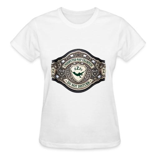 Nap Champion Belt T Shirt - Gildan Ultra Cotton Ladies T-Shirt