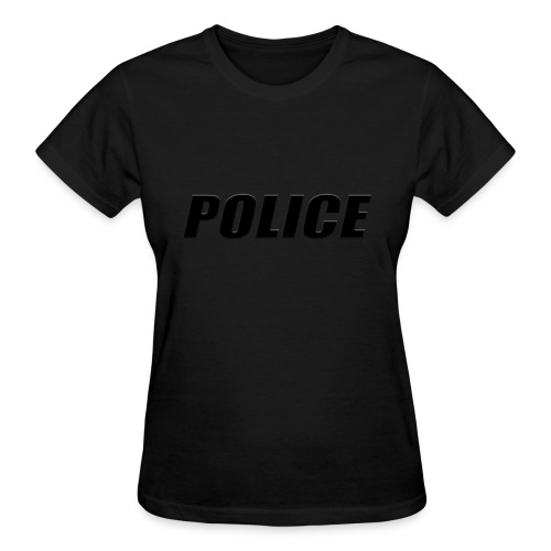 Police Black - Gildan Ultra Cotton Ladies T-Shirt
