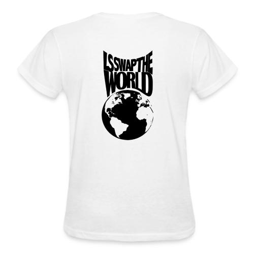LS Swap the World (Front & Back) - Gildan Ultra Cotton Ladies T-Shirt