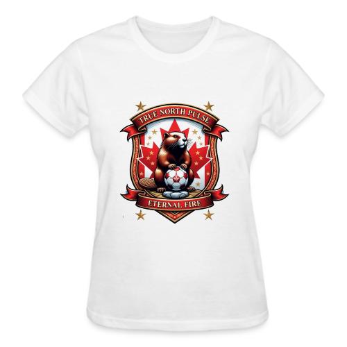 Canada Beaver Crest T-Shirt, Pride Badge Gift - Gildan Ultra Cotton Ladies T-Shirt