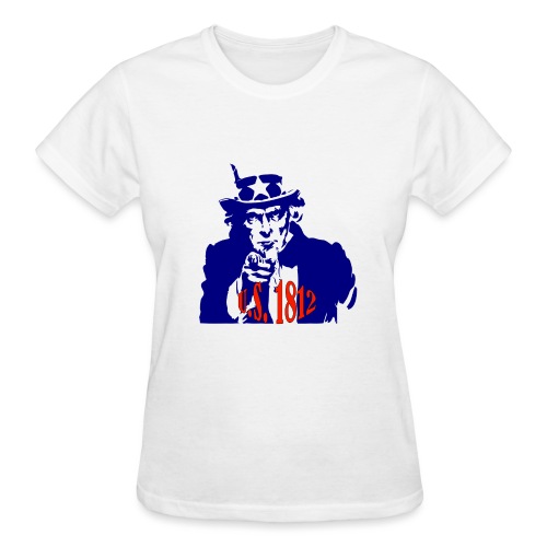 uncle-sam-1812 - Gildan Ultra Cotton Ladies T-Shirt