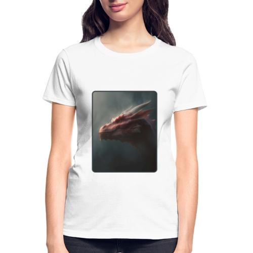 Red Dragon Fog Portrait Design - Gildan Ultra Cotton Ladies T-Shirt