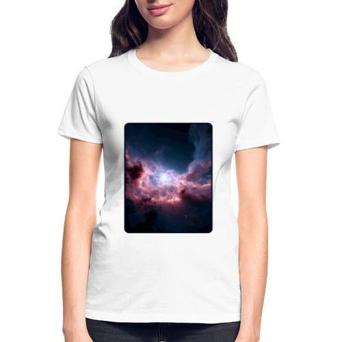 Radiant Cosmic Nebula Artwork - Gildan Ultra Cotton Ladies T-Shirt