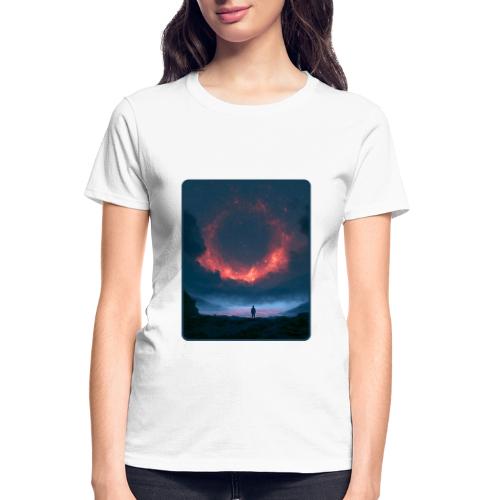 Supernova Reflection Space Scene - Gildan Ultra Cotton Ladies T-Shirt