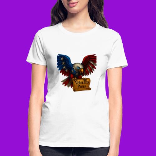 Veterans Press Bald Eagle - Gildan Ultra Cotton Ladies T-Shirt