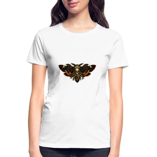 Cthulhu Moth Skull - Gildan Ultra Cotton Ladies T-Shirt