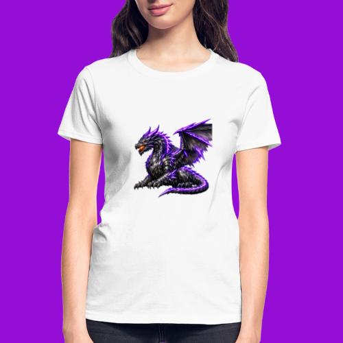 Neon Dragon at Rest - Gildan Ultra Cotton Ladies T-Shirt