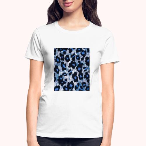 blue ank black leopard pattern - Gildan Ultra Cotton Ladies T-Shirt
