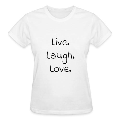 Smoon City_Live laugh love Black - Gildan Ultra Cotton Ladies T-Shirt