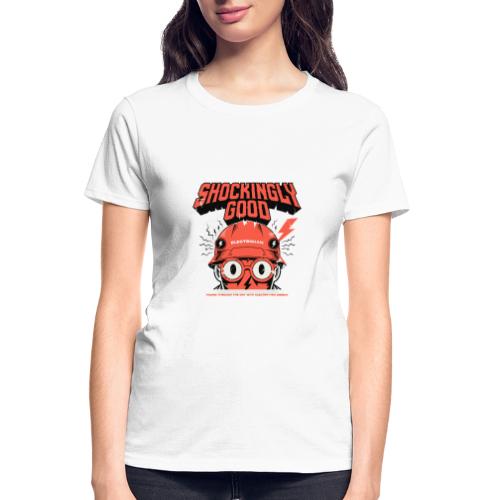 Funny Shockingly Good Electrician - Gildan Ultra Cotton Ladies T-Shirt