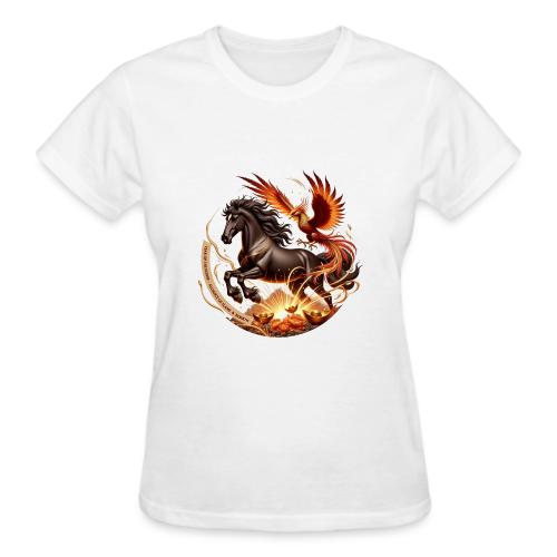 Year of the Horse Phoenix T Shirt, Lunar NY Gift - Gildan Ultra Cotton Ladies T-Shirt