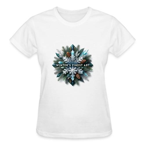 Intricate Frozen Evergreen T-Shirt - Gildan Ultra Cotton Ladies T-Shirt
