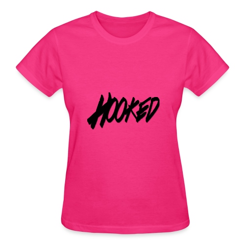 Hooked black logo - Gildan Ultra Cotton Ladies T-Shirt