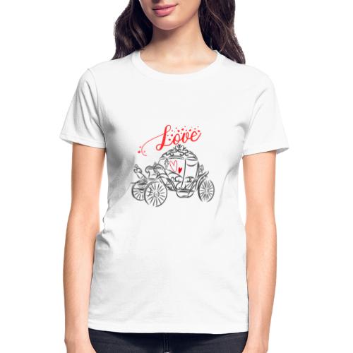 Heartfelt Love T-Shirts for Couples - Gildan Ultra Cotton Ladies T-Shirt