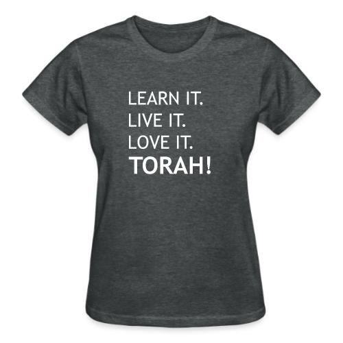Learn Live Love Torah - Gildan Ultra Cotton Ladies T-Shirt