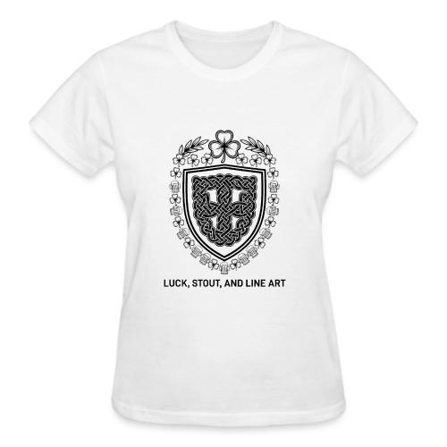 Celtic Knot T-Shirt, Symmetrical Shield - Gildan Ultra Cotton Ladies T-Shirt