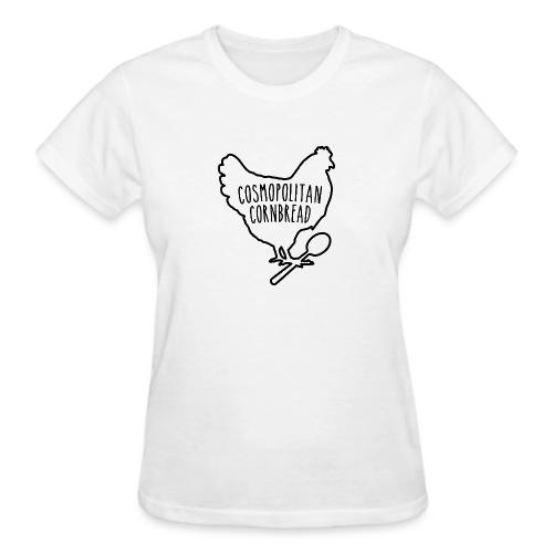 Cosmopolitan Cornbread Hen & Spoon Logo - Gildan Ultra Cotton Ladies T-Shirt