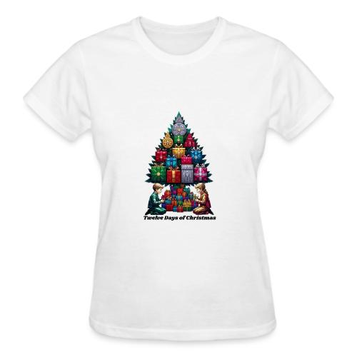 Twelve Days of Gifts T-Shirt - Gildan Ultra Cotton Ladies T-Shirt