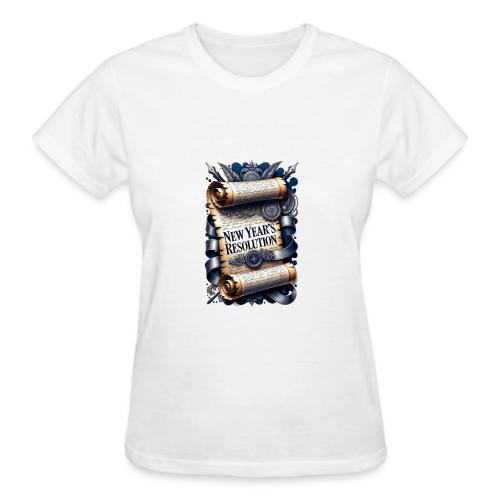 New Year's Resolution T-Shirt - Gildan Ultra Cotton Ladies T-Shirt