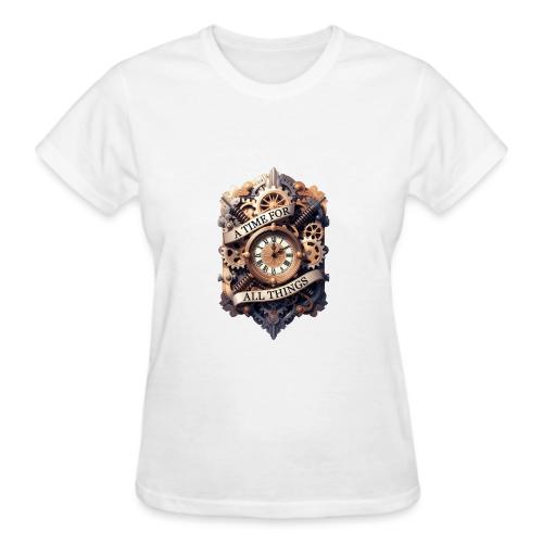 Ornate Clockwork T-Shirt - Gildan Ultra Cotton Ladies T-Shirt