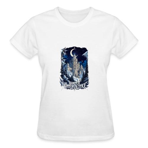 Celestial Winter Temple T-Shirt - Gildan Ultra Cotton Ladies T-Shirt