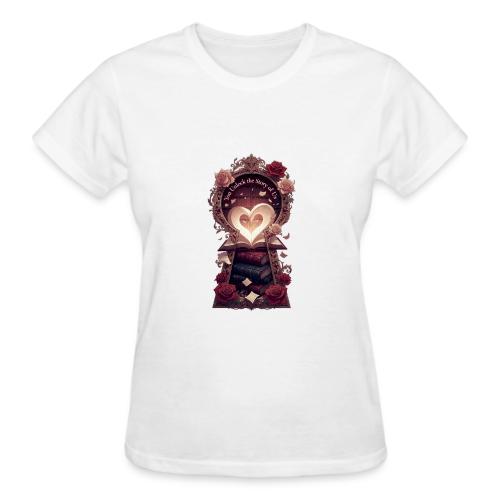 You Unlock the Story of Us Library Gifts T-Shirts - Gildan Ultra Cotton Ladies T-Shirt