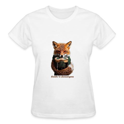 Sly Emerald Fox Toast T-Shirt - Gildan Ultra Cotton Ladies T-Shirt
