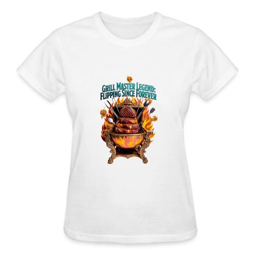 Grill Master Legend T Shirt - Gildan Ultra Cotton Ladies T-Shirt