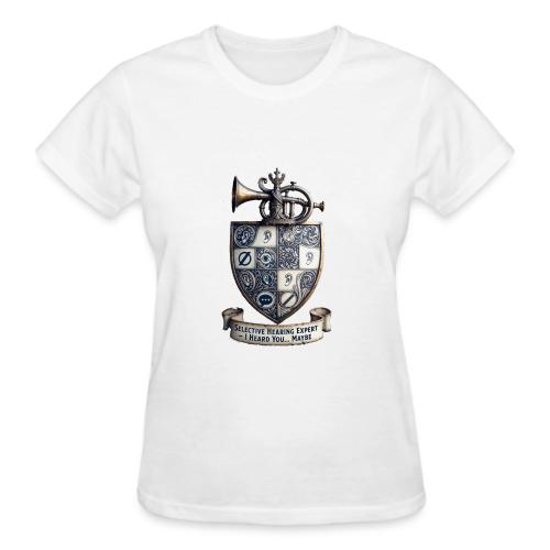 Selective Hearing Expert Crest T Shirt - Gildan Ultra Cotton Ladies T-Shirt