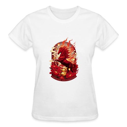 Year of the Horse Ascent T Shirt, Lunar New Year - Gildan Ultra Cotton Ladies T-Shirt