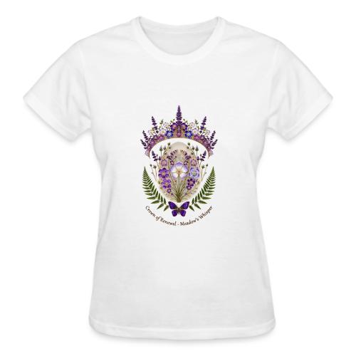 Spring Meadow Crown Tee, Cottagecore Renewal Gift - Gildan Ultra Cotton Ladies T-Shirt