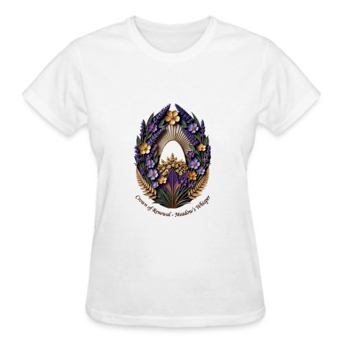 Easter Meadow Crown Renewal T Shirt, Spring Gift - Gildan Ultra Cotton Ladies T-Shirt