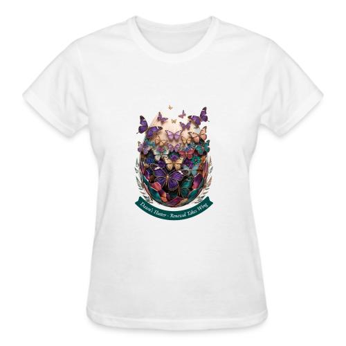 Easter Dawn's Flutter Butterfly T Shirt, Gift - Gildan Ultra Cotton Ladies T-Shirt