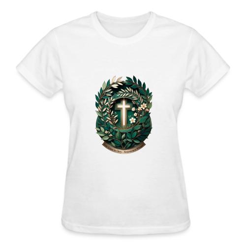 Easter Ever Green in Glory Laurel T Shirt, Gift - Gildan Ultra Cotton Ladies T-Shirt