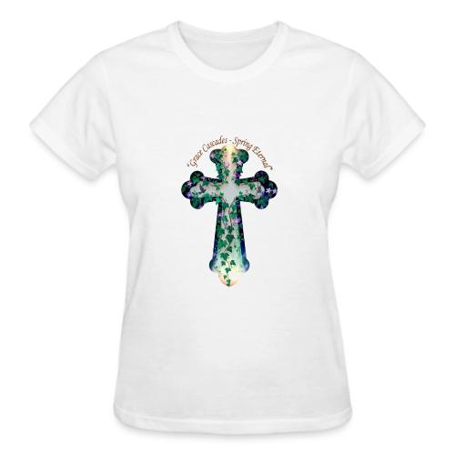 Easter Grace Cascades Eternal T Shirt, Mercy Gift - Gildan Ultra Cotton Ladies T-Shirt
