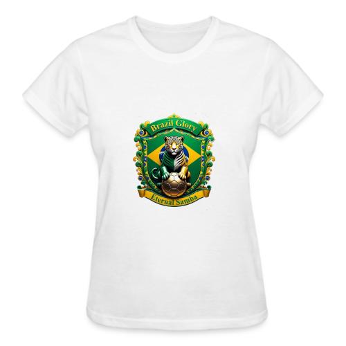 Brazil Jaguar Glory Tee, Brazilian Pride Gift - Gildan Ultra Cotton Ladies T-Shirt