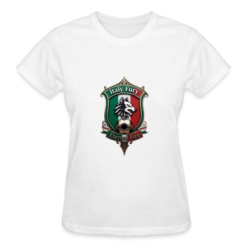 Italy heritage Wolf Fury Tee, Pride Badge Gift - Gildan Ultra Cotton Ladies T-Shirt