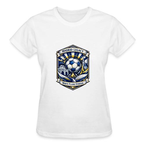 Madrid White Legacy T Shirt, Madrid Fan Gift - Gildan Ultra Cotton Ladies T-Shirt