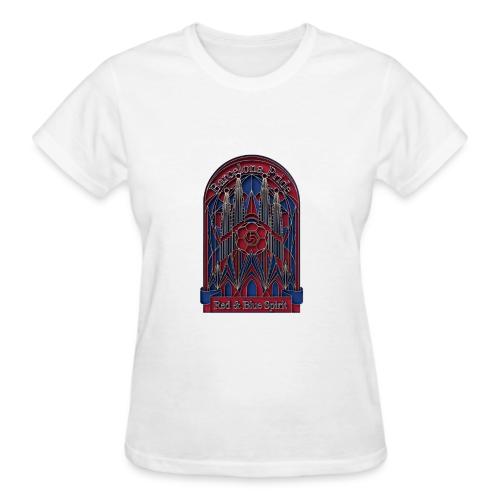 Barcelona Scarlet Pride T Shirt, Vibrant City Gift - Gildan Ultra Cotton Ladies T-Shirt