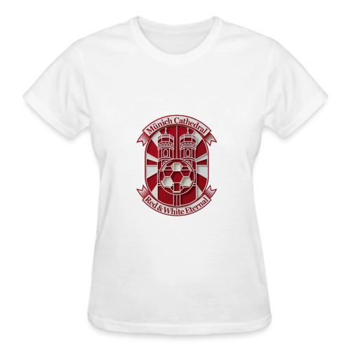 Munich Cathedral T Shirt, German Football Fan Gift - Gildan Ultra Cotton Ladies T-Shirt