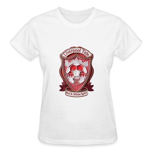 Liverpool Tide T Shirt, Soccer City Pride Gift - Gildan Ultra Cotton Ladies T-Shirt