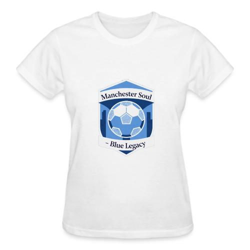 Manchester Soul Soccer City Emblem T Shirt, Gift - Gildan Ultra Cotton Ladies T-Shirt