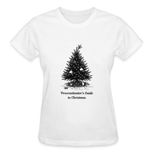 Procrastinator's Guide Christmas T-Shirt - Gildan Ultra Cotton Ladies T-Shirt