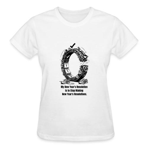 The Resolution Loop - Sarcastic New Year's T-Shirt - Gildan Ultra Cotton Ladies T-Shirt
