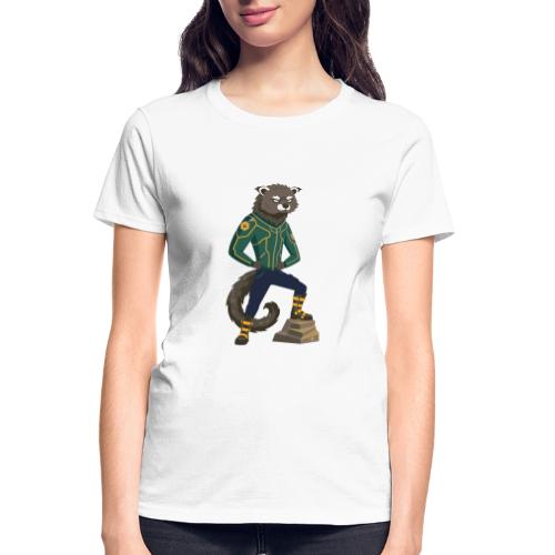 Raccoon Ranger in Neon Armor - Gildan Ultra Cotton Ladies T-Shirt