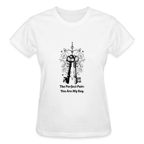 Valentine love keys - Gildan Ultra Cotton Ladies T-Shirt